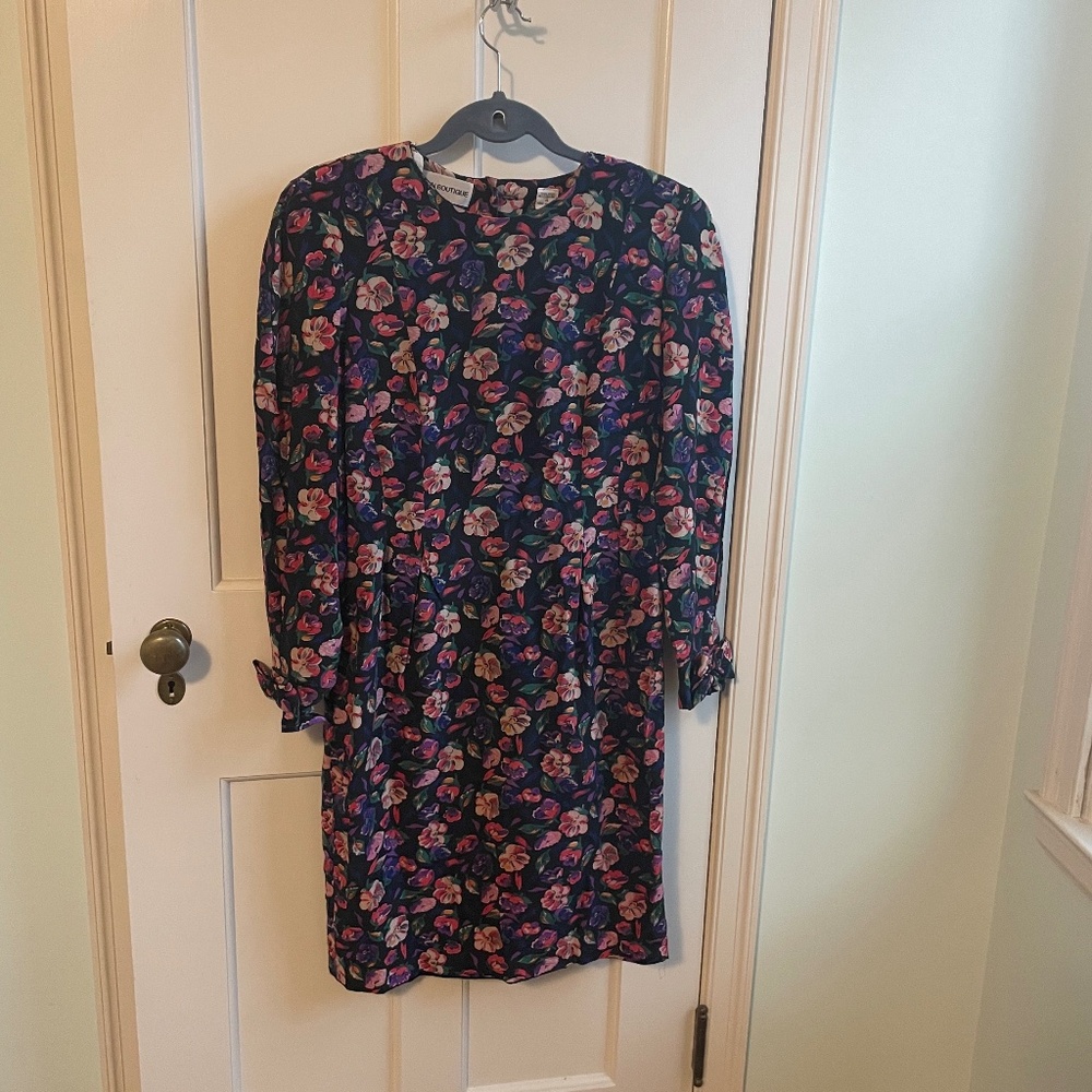 Vintage Early 90s Silk Cocktail Dress